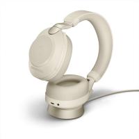 Bluetooth гарнитура Jabra Evolve2 85, Link380a MS Stereo Stand Beige(28599-999-988)